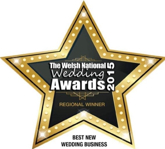Welsh National Wedding Awards 2015 regional winner, best new wedding business